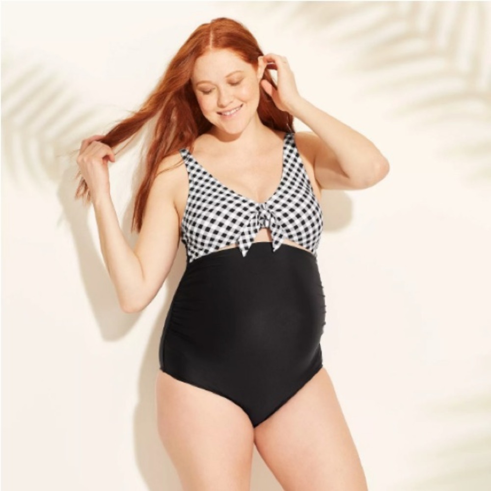 Sea Angel Maternity Gingham Swimsuit
